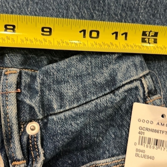 Good American Good Classic Slim Straight Jeans Size 0/25. NWT - Picture 16 of 16